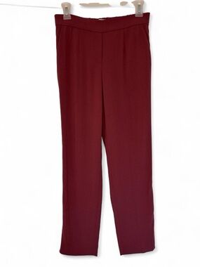 Babaton Aritzia Burgundy Maroon Trousers Conan Pants Size 2 Office Work Staple